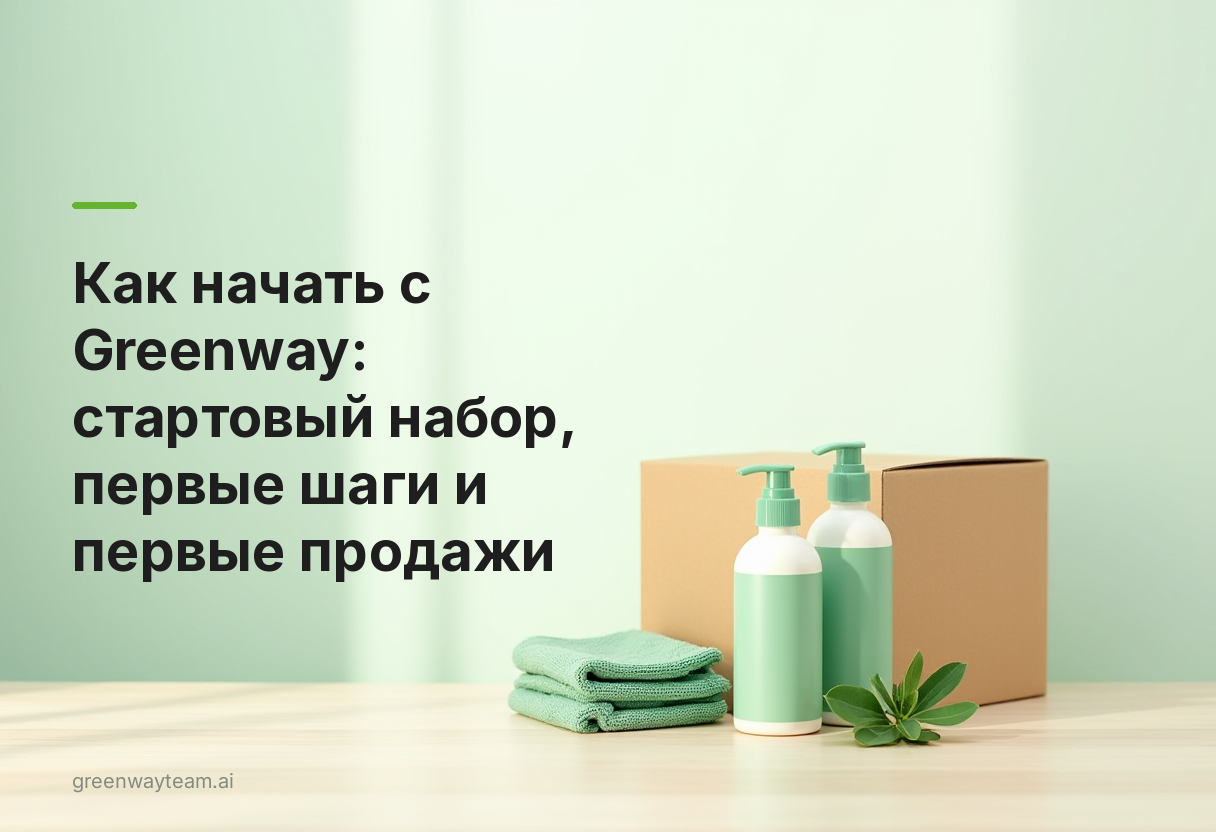 как начать с greenway как начать с greenway - Как начать с Greenway: стартовый набор, первые шаги и первые продажи